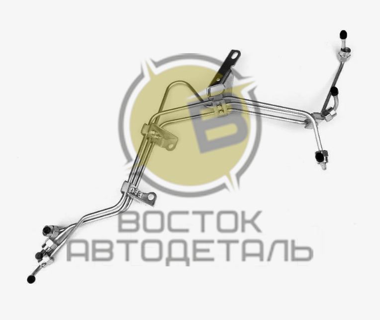 Трубки топливные к форсункам 4-5-6 цилиндров (6BT) комплект 3шт, резьба 12мм, 3920218 C+